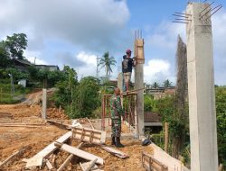 Babinsa Karangtengah Turun Tangan Percepat Pembangunan KDKMP